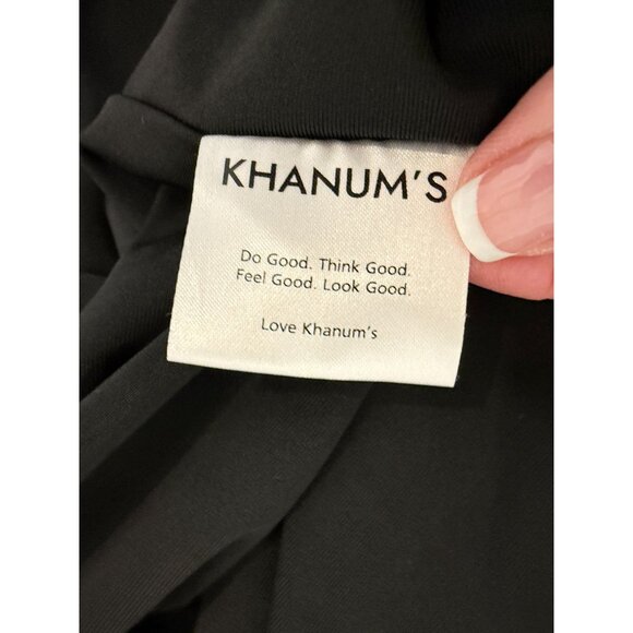 Khanum’s x Revolve Black Khine Gown NWT Off Shoulder Crystal Strap Maxi  - S - Picture 7 of 14